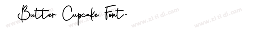 获取 Butter Cupcake Font字体转换